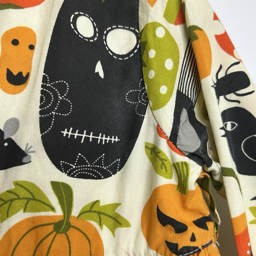 Jelly The Pug Halloween Dress Girls 4T Pumpkins Candy Corn Black Cat Crows READ - Picture 15 of 15